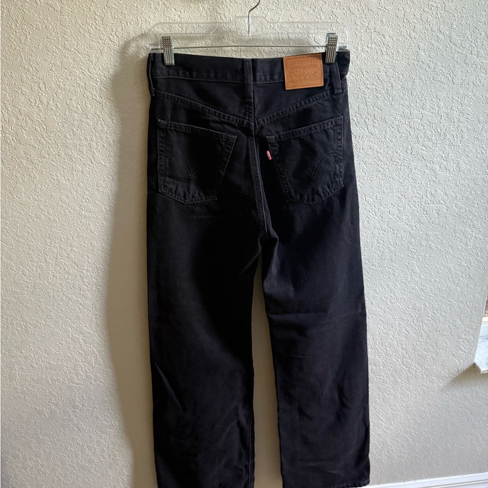 Levi’s Ribcage Wide-Leg Women's Jeans - Black (Rosie Posie) - Picture 5 of 7